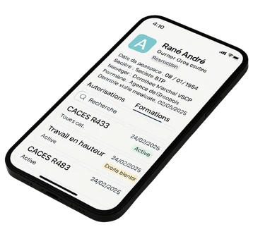 interface mobile Bunqr
